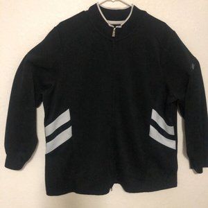 Womens AVX Black Full Zip Jacket Size 22/24 3XL